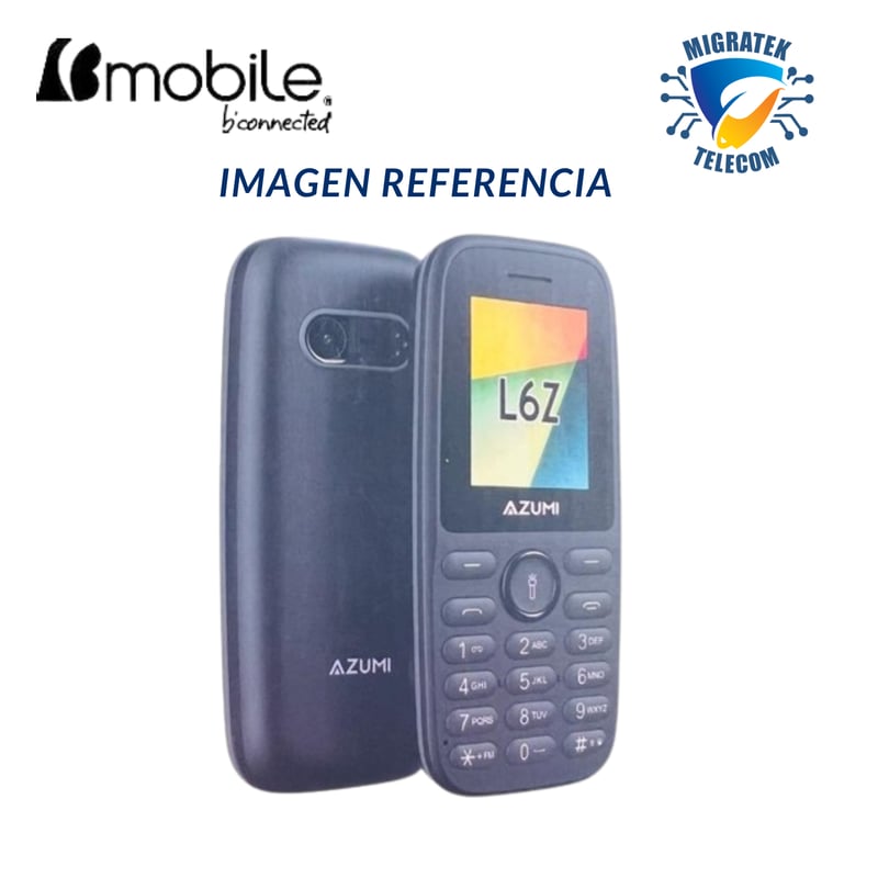 BMOBILE - Teléfono Movil AZUMI L6Z 2G Dual SIM Radio FM - Color Azul