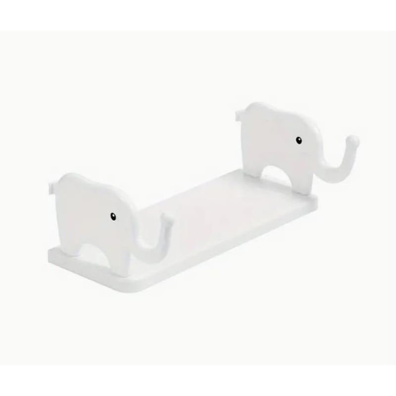 GENERICO - REPISA DE PLASTICO DECORATIVA - BLANCO