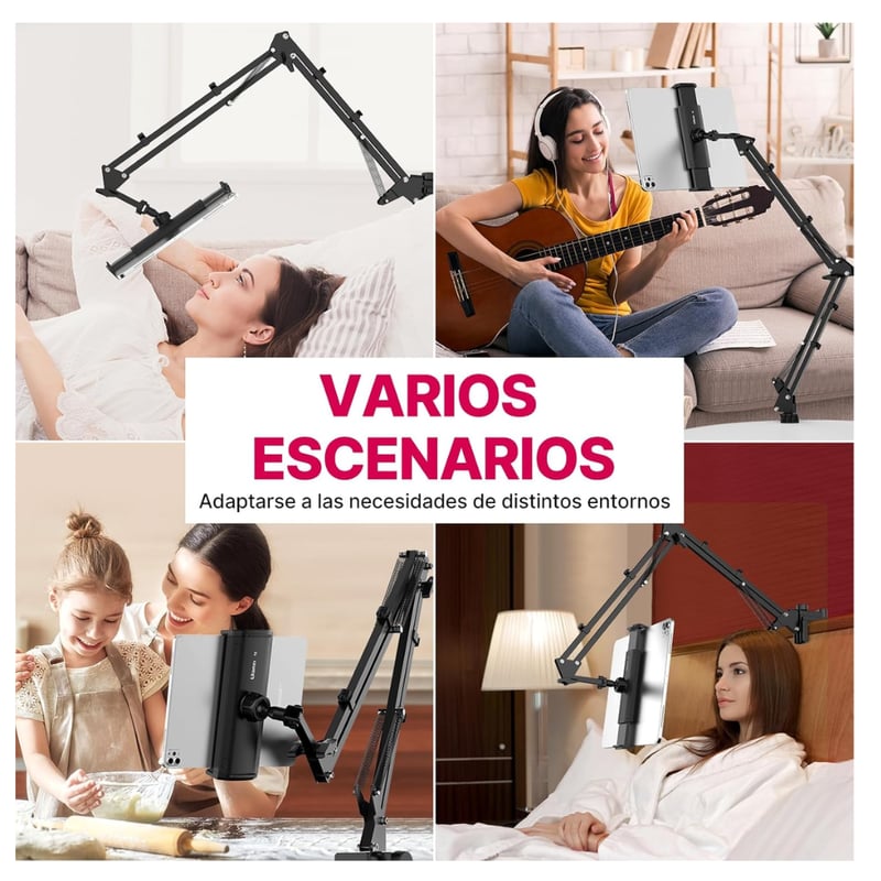 Soporte Sujetador Brazo Articulado Metálico Flexible Celular Tablet  GENERICO | falabella.com