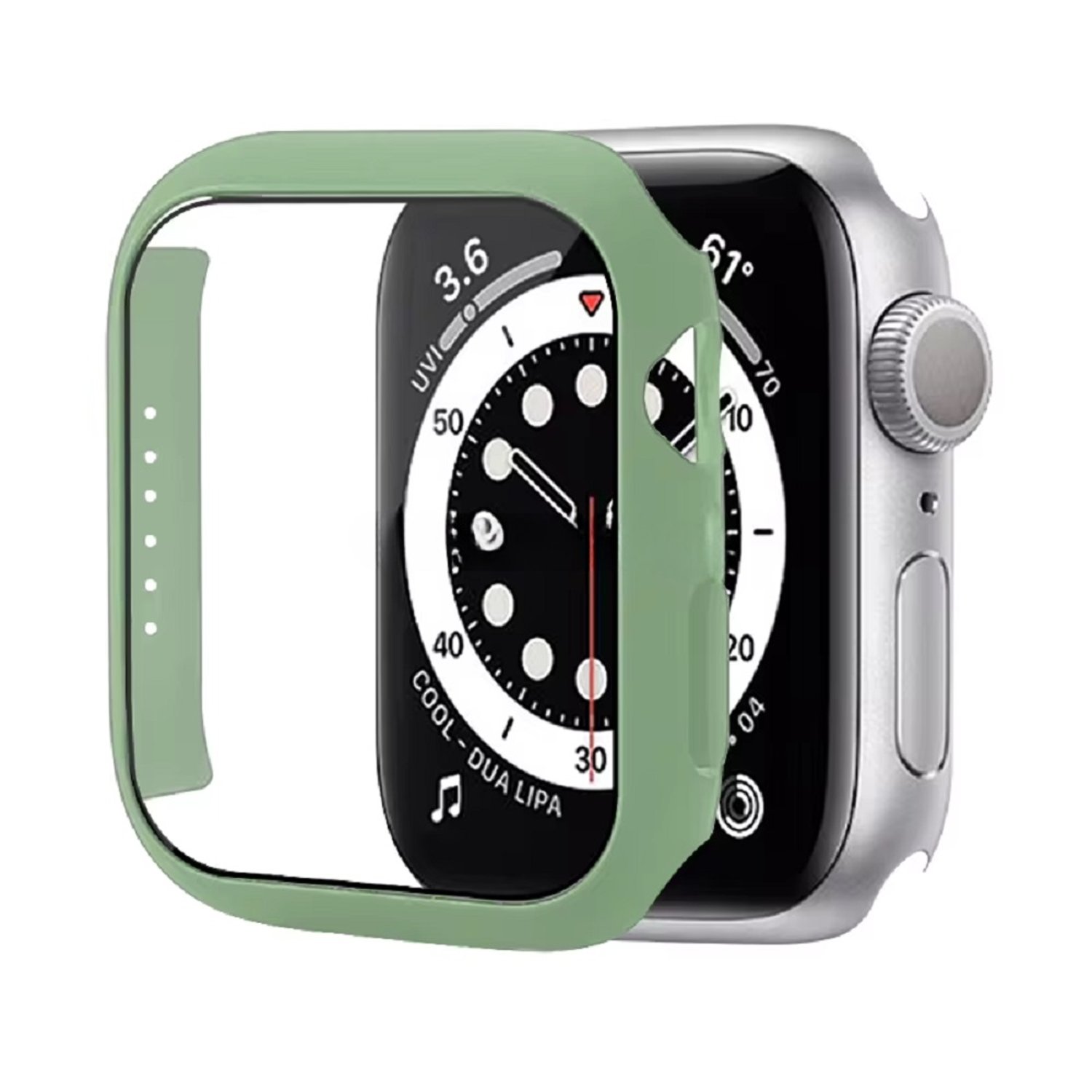 CASE BUMPER PARA APPLE WATCH 44MM SERIE 5 VERDE CLARO GENERICO falabella