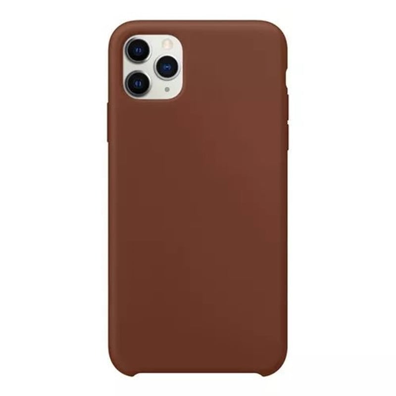 GENERICO - CASE DE SILICONA PARA IPHONE 12 PRO MARRON