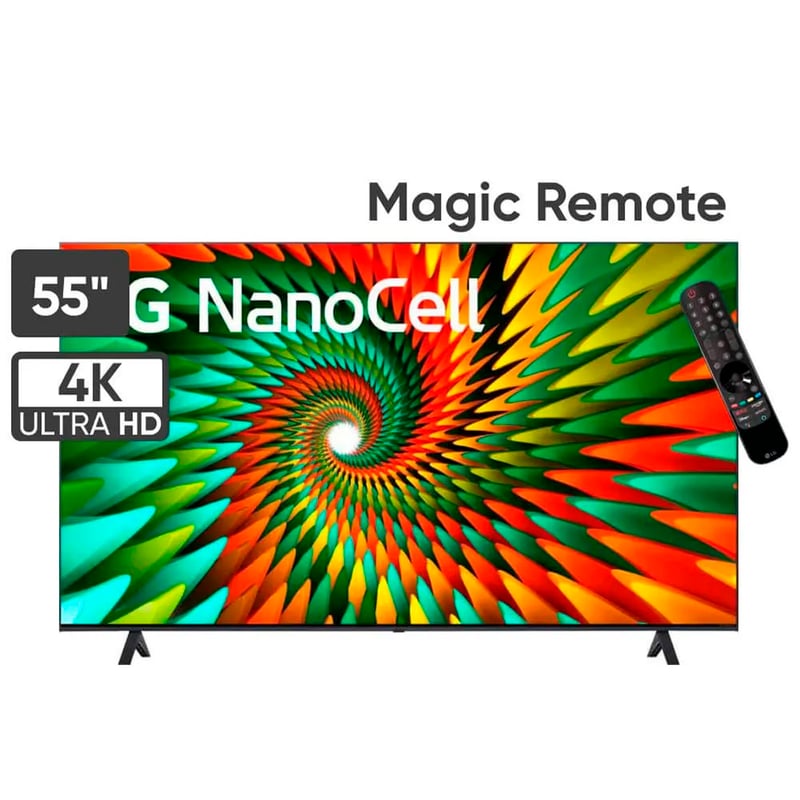 LG - TELEVISOR LG 55 NANOCELL 4K UHD SMART TV CON THINQ AI 55NANO77SRA