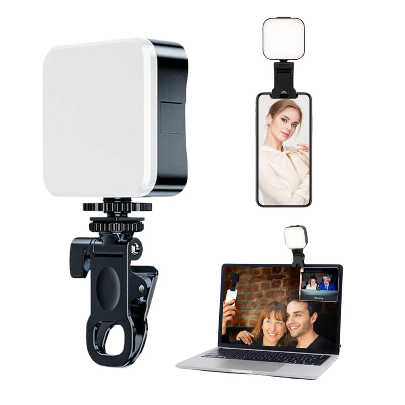 IMPORTADO - Luz Led Selfie Para Celular Mini luz LED con Clip Videoconferencia