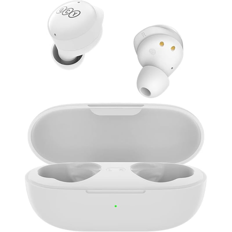 QCY - QCY - Audífonos inalámbricos YouthBuds T17 BT 5.1 26 hrs ENC - Blanco