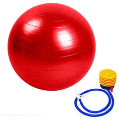 SPORT FITNESS - Pelota de pilates 75cm + inflador de regalo - Rojo