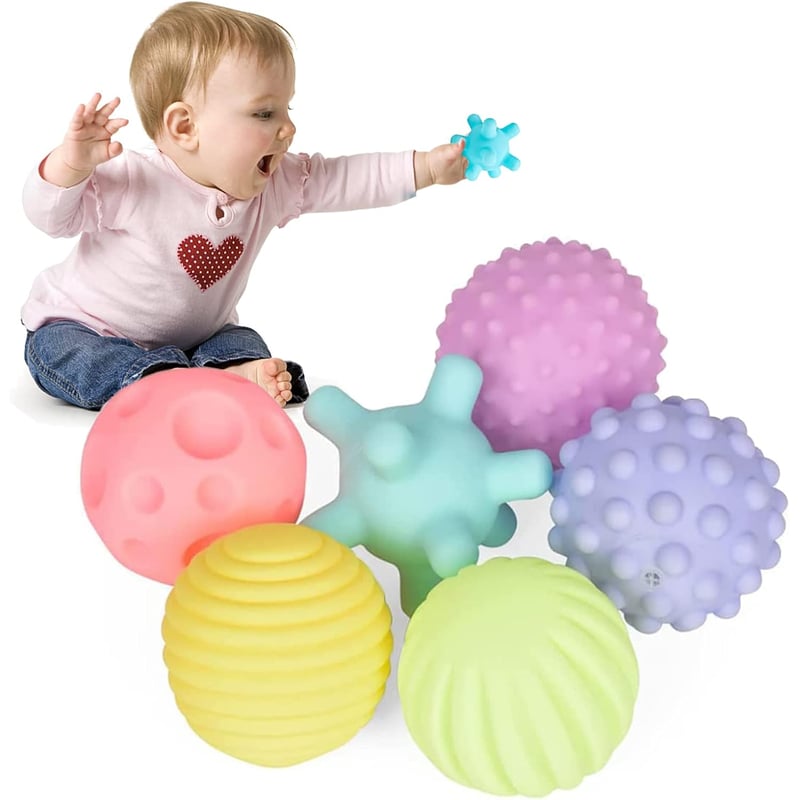 GENERICO - Pelotas Sensoriales con Formas y Texturas para Bebes