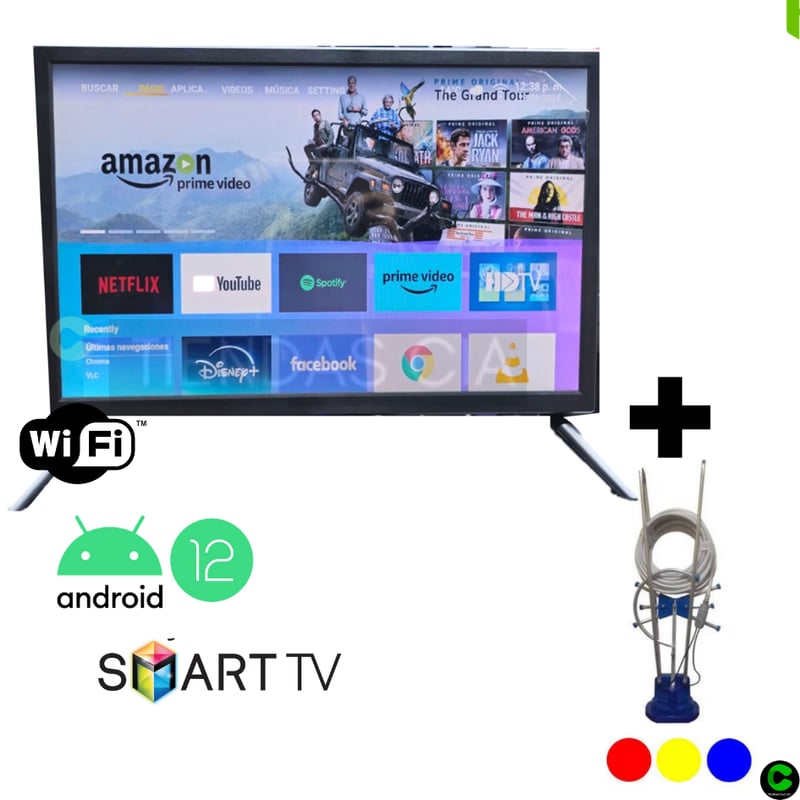 GENERICO - Televisor Yuntel YTV-20SDT Smart Tv Led 20 Wifi Android 12 + ANTENA