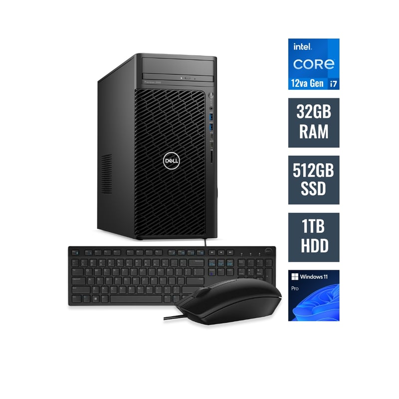 DELL - PC Dell Workstation Precision 3660 Intel Core i7 32GB RAM 512GB SSD y 1TB HDD