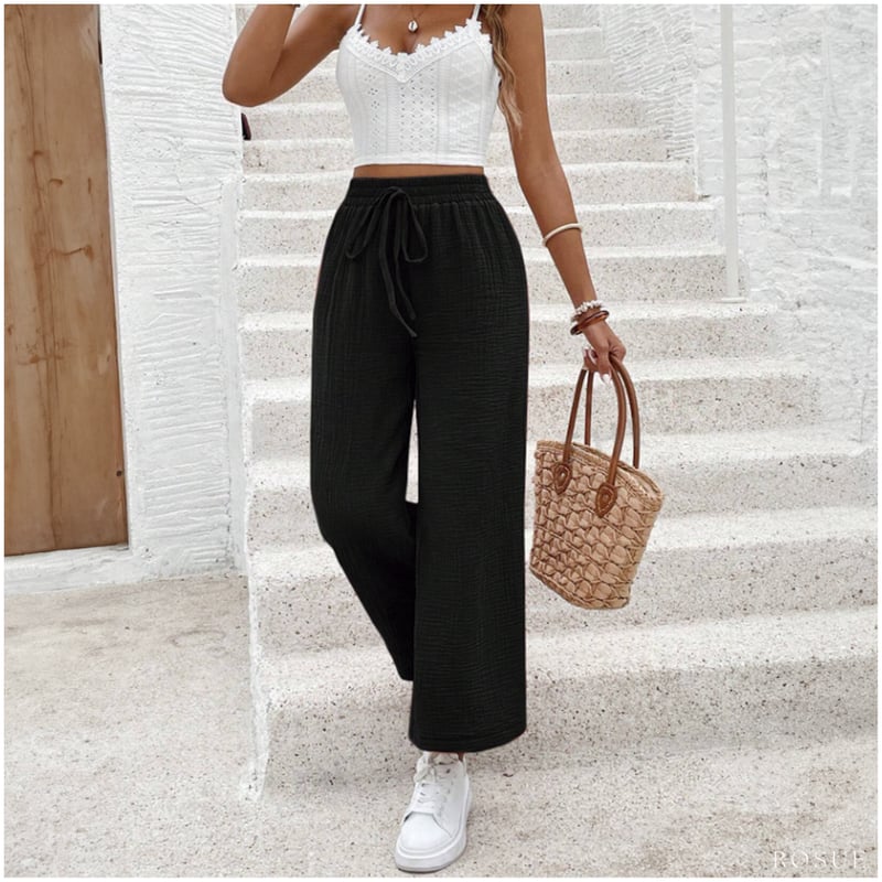 Pantalon holgado Waffer casual mujer