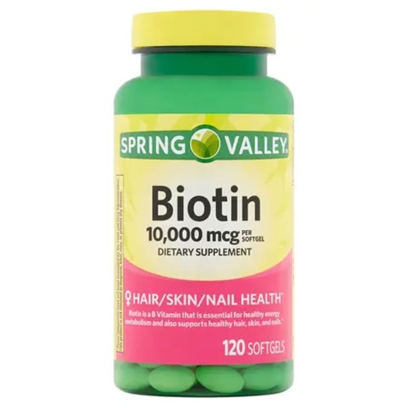 SPRING VALLEY - Biotina De 10,000 Mcg De 120 Softgels Spring Valley