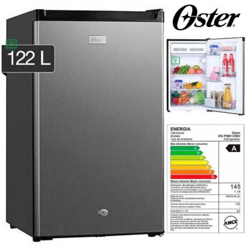 OSTER - Frigobar 122 Lt. OS-MB129BV Oster Silver