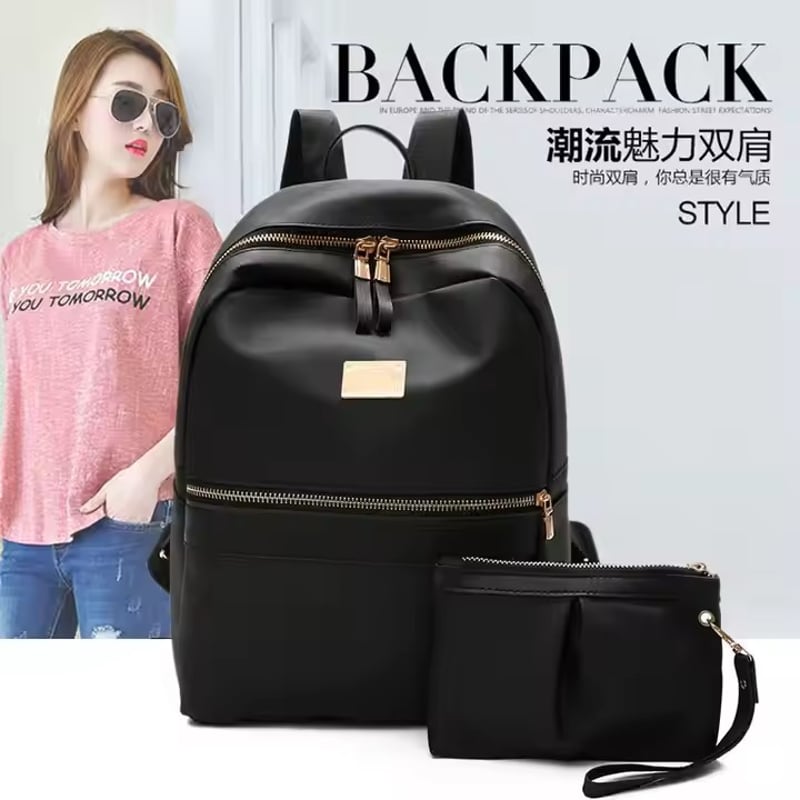 Mochila de Mujer 2 en 1 Oxford Impermeable Brillante GENERICO falabella