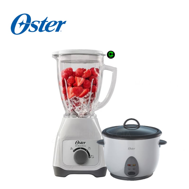 Combo Oster Olla Arrocera CKSTRC1700W y Licuadora BLSTKAGWRD OSTER falabella