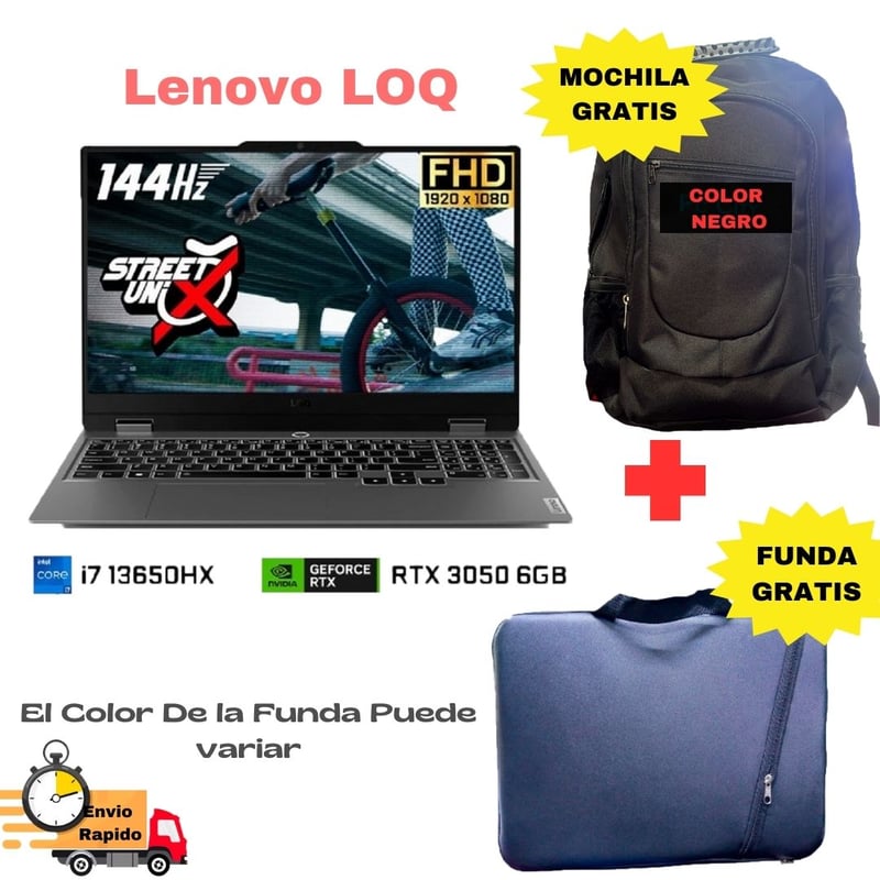 LENOVO - Laptop Lenovo Loq 15 Intel Core I7 13650hx 16gb Ram 1tb Ssd 15.6"144hz Rtx3050