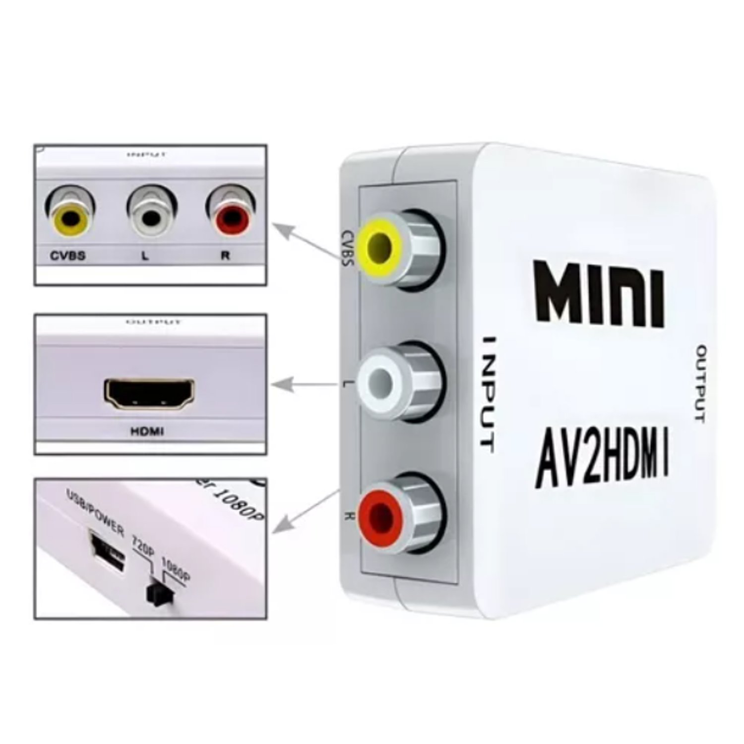 Salida av a hdmi sale