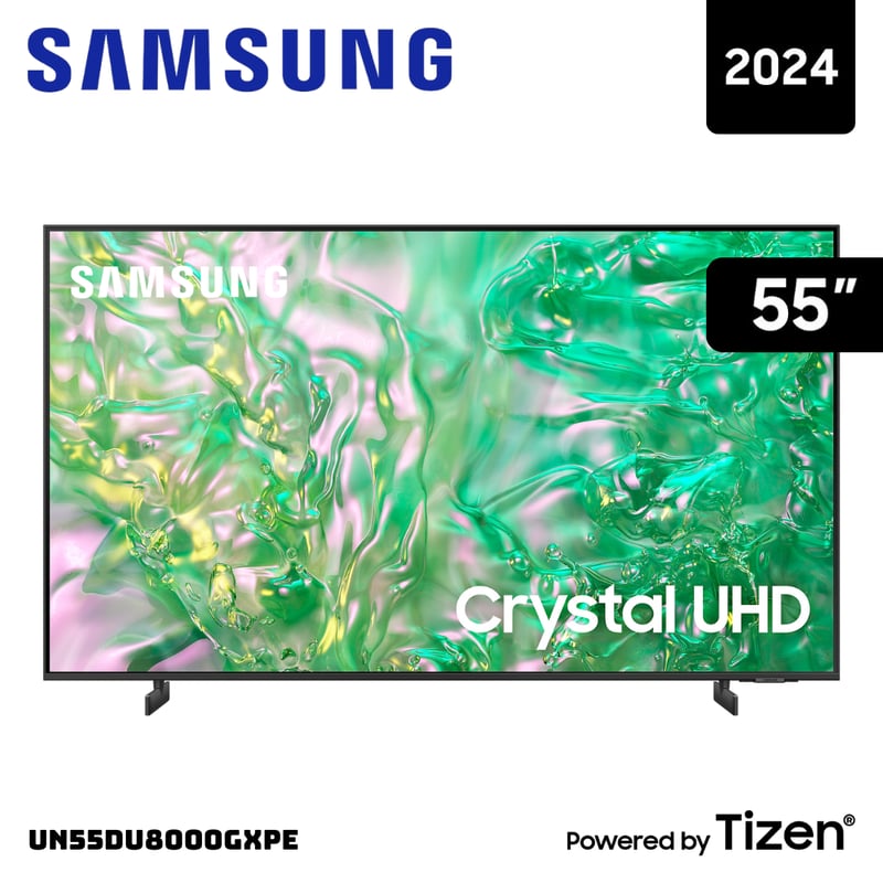 SAMSUNG - TELEVISOR SAMSUNG 55 SMART TV TIZEN OS 4K CRYSTAL UHD LED - UN55DU8000GXPE