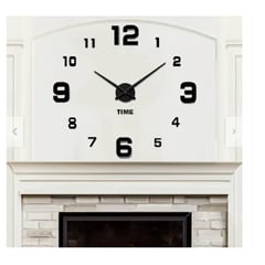 GENERICO - Reloj 3D Grande con Relieve Decorativo Moderno Europeo Hogar Oficina