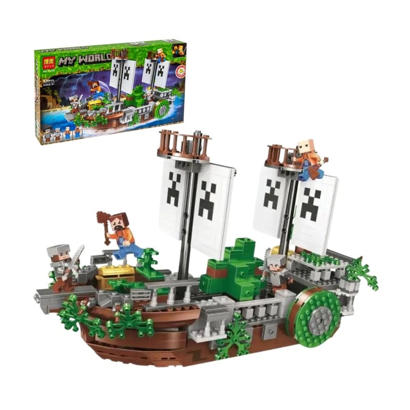 Set Lego My World Minecraft Barco 630 Pzs GENERICO