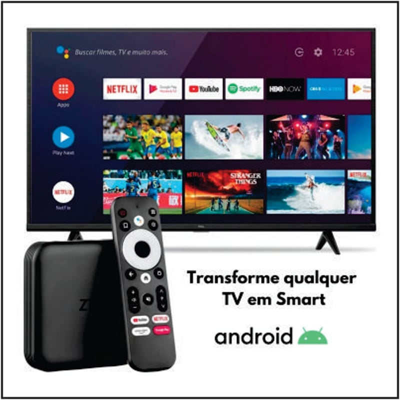 ZTE - MI TV BOX ANDROID TV CERTIFICADO CON CHROMECAST Y CONTROL DE VOZ