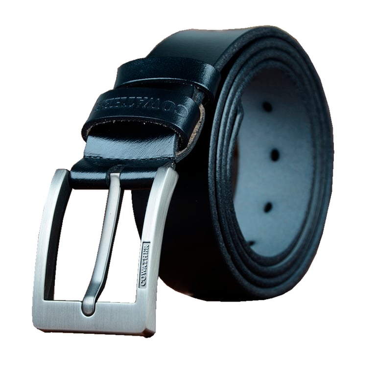 CORREA CINTURON COWATHER DE CUERO NATURAL NEGRO DE HOMBRE GENERICO ...