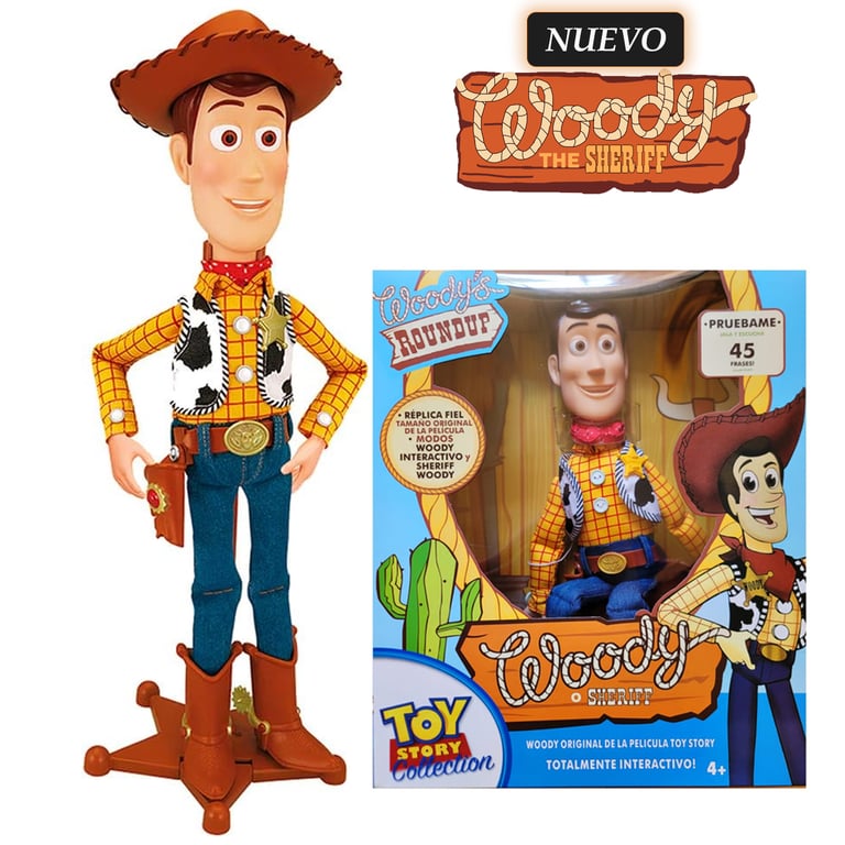 Juguete Woody Muneco Interactivo de Toy Story 36 cm DISNEY PIXAR falabella