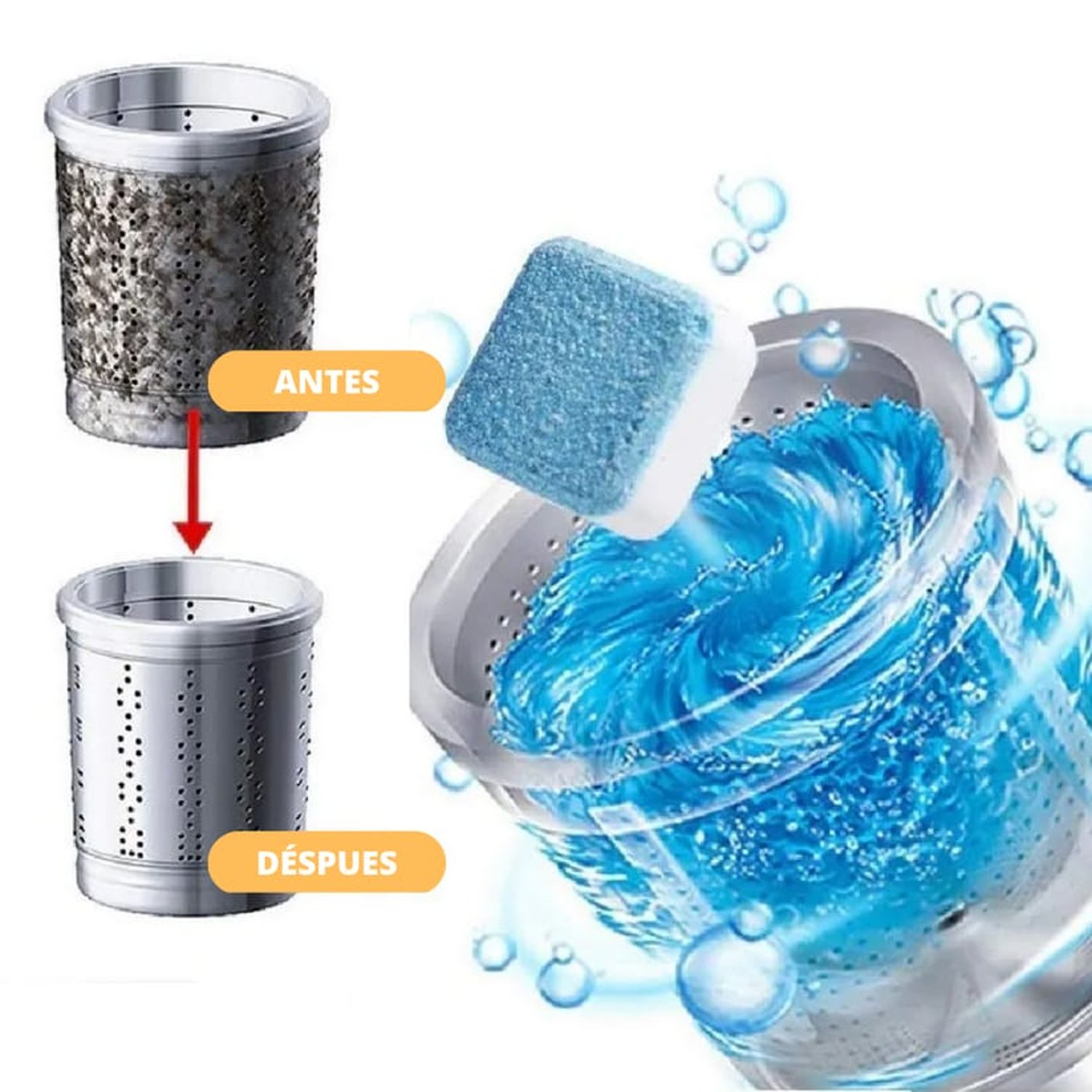 "PASTILLAS PARA LIMPIEZA DE LAVADORA"