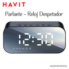 HAVIT - Parlante Bluetooth con Reloj y Despertador M3