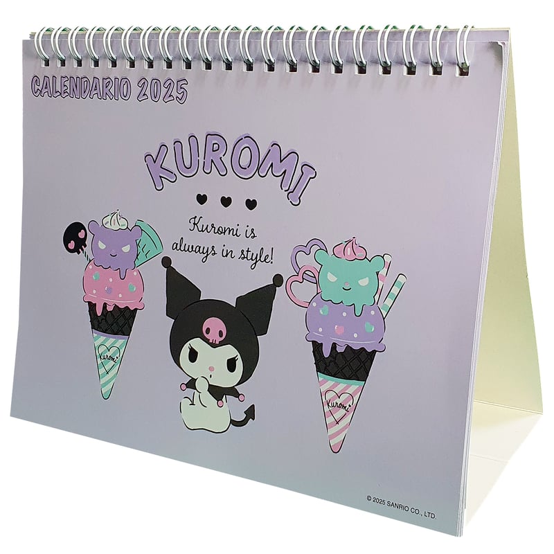 SANRIO CALENDARIO DE ESCRITORIO 2025 FOOD KUROMI SANRIO