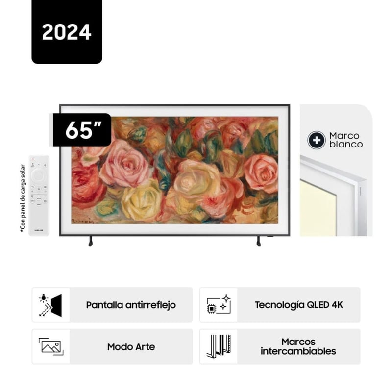 Televisor Samsung The Frame 65" Qled 4k Tizen Os Smart Nuevo 2024