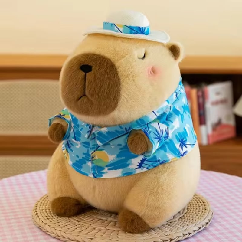 Peluche Capibara 30 Cm – Morbido Cuscino Giocattolo Per Bambini E Adulti, Simpatico Capybara Con Cotone PP, Regalo Per Compleanno E Natale