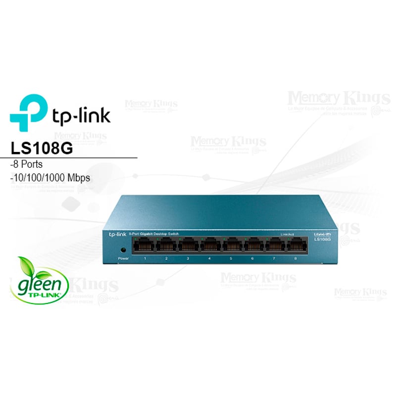 GENERICO - SWITCH GbE 8pt TP-LINK LS108G Metal