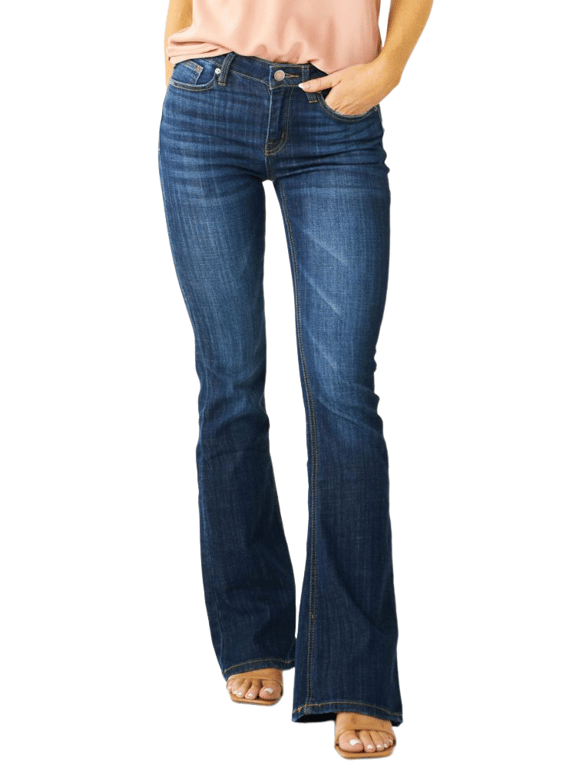 CUP OF JOE Jeans Flared Fit DIANA Azul Oscuro