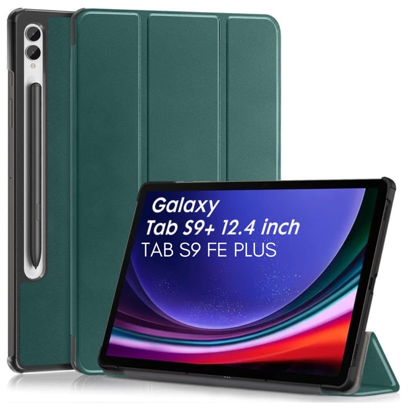 GENERICO - Funda Case para Samsung TAB S9 FE PLUS / S9 PLUS 12.4"  VERDE