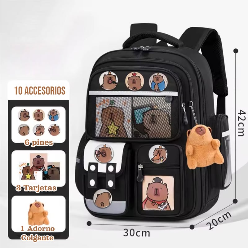 Set Cancelleria Capibara – Astuccio Con Penna, Taccuino E Accessori Carini Per Scuola