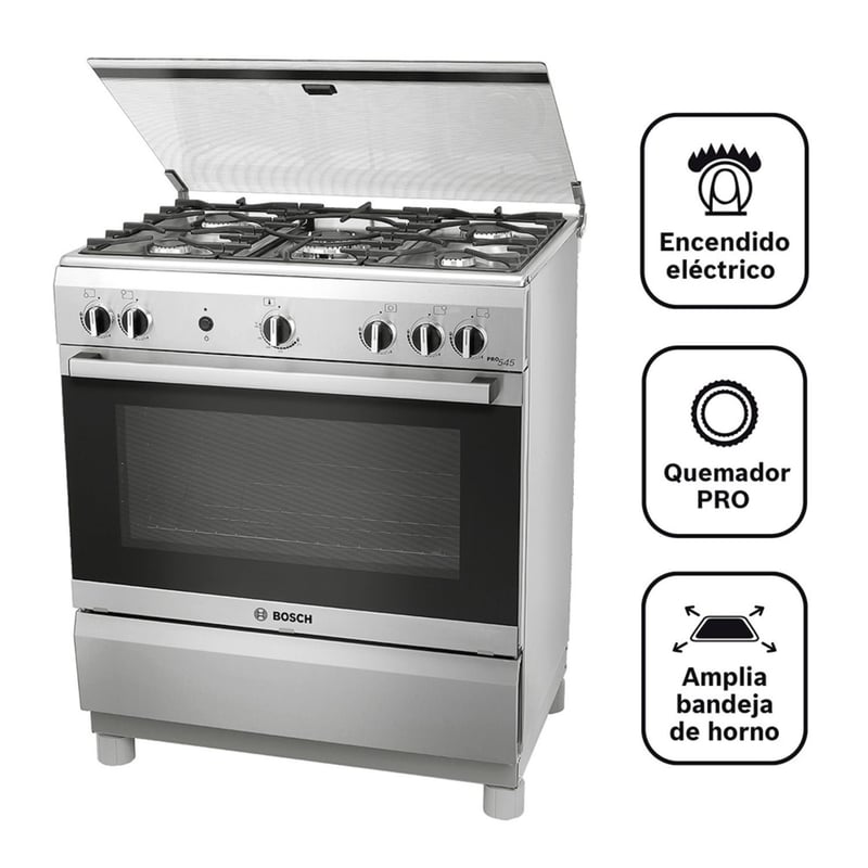 BOSCH - Cocina 5 hornillas PRO545 IX