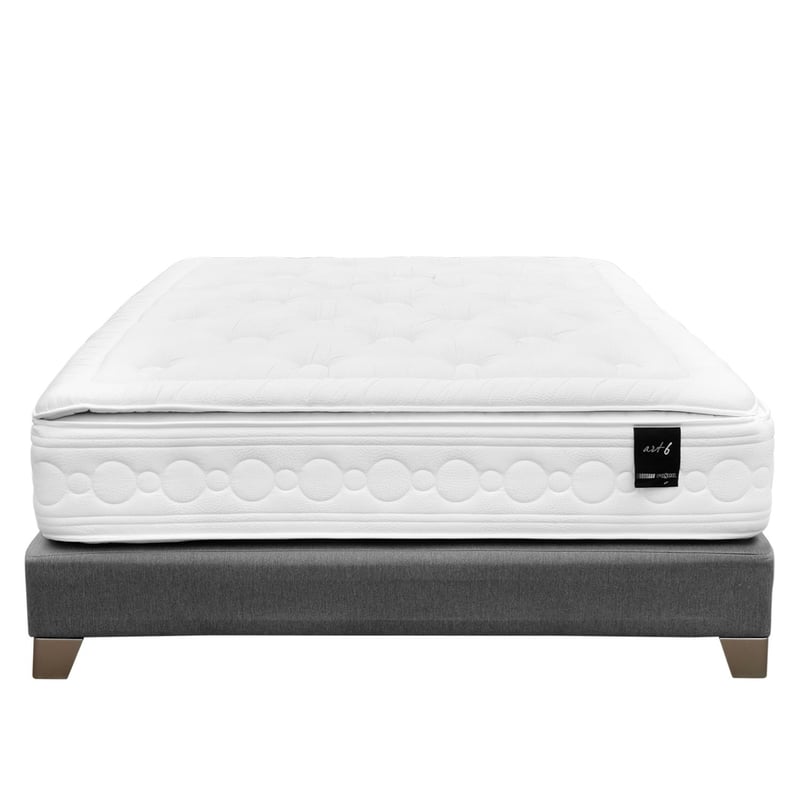 ROSEN - Cama Box Tarima Art 6 Queen + 2 Almohadas