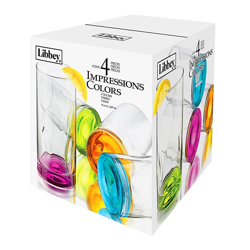Set de Vasos Long Drink Colores x 4 LIBBEY | falabella.com