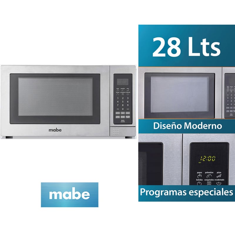 MABE - Horno Microondas HMM28PSX 28 Litros Inox