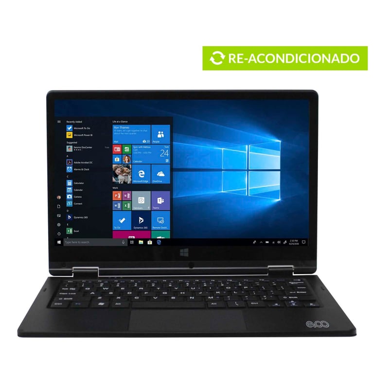 EVOO - Laptop EV-L 2 en 1 Convertible BK 11.6" Atom 2GB 32GB - Reacondicionado