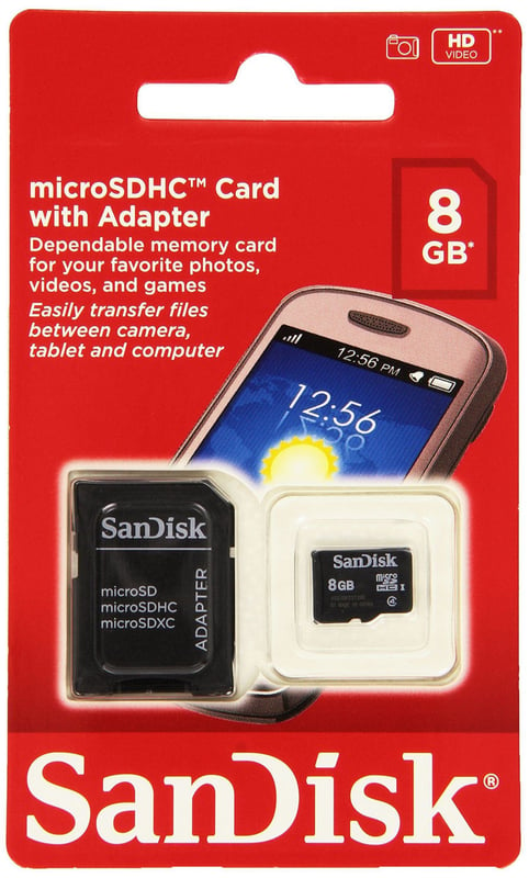 SANDISK - Memoria Micro SD 8GB