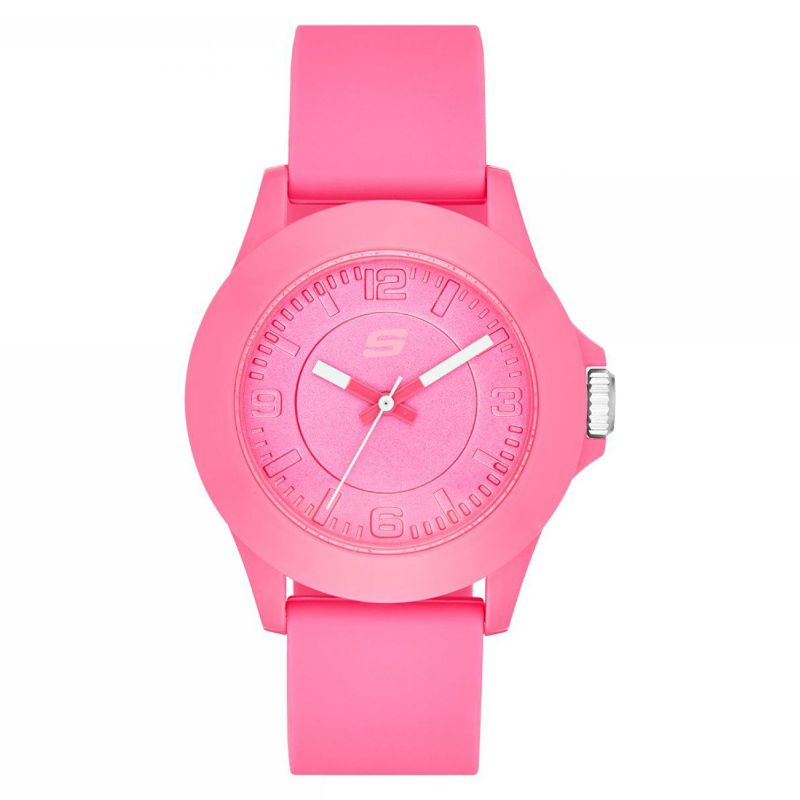 SKECHERS - Reloj Análogo Skechers SR6022 Silicona Rosado