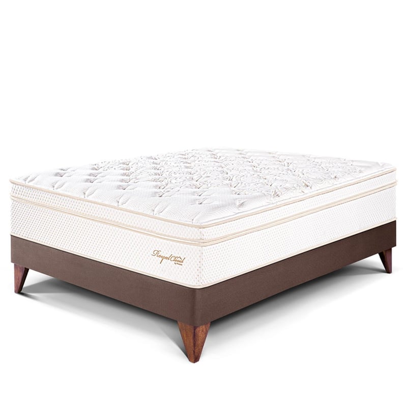 Cama Europea Royal Cloud 1.5 Plz 1 Almohada Viscoelastica Protector