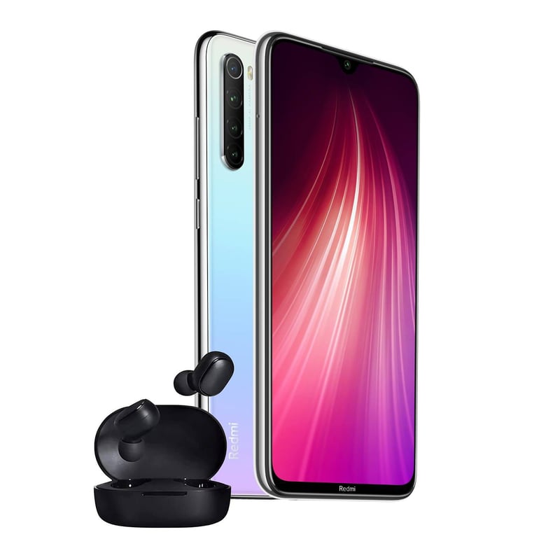 XIAOMI - COMBO Redmi Note 8 Blanco + Earbuds