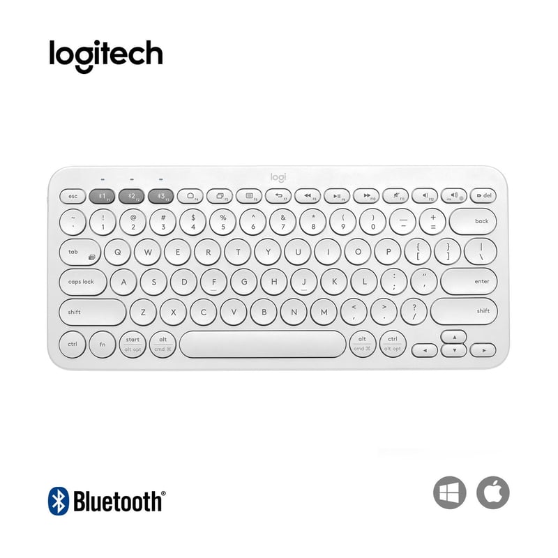 LOGITECH - Teclado Logitech K380 Bluetooth Multidispositivo ES Blanco