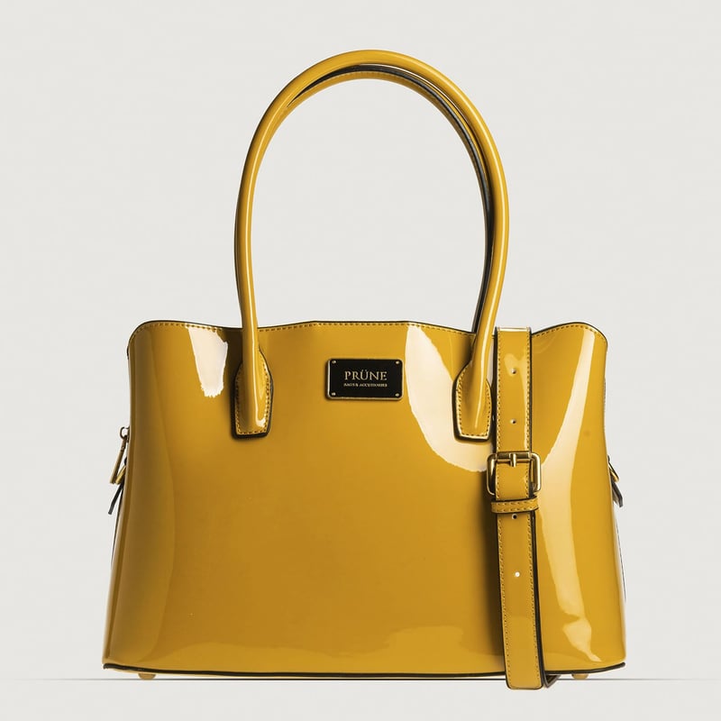 Cartera prune charol shop
