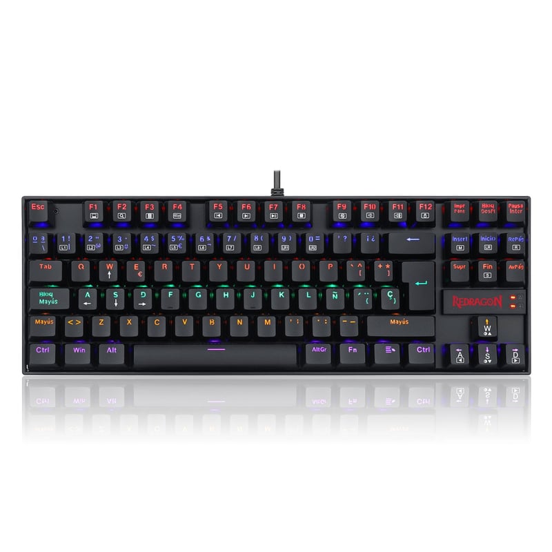 REDRAGON - Teclado Mecánico Kumara Rainbow K552-KR-SP