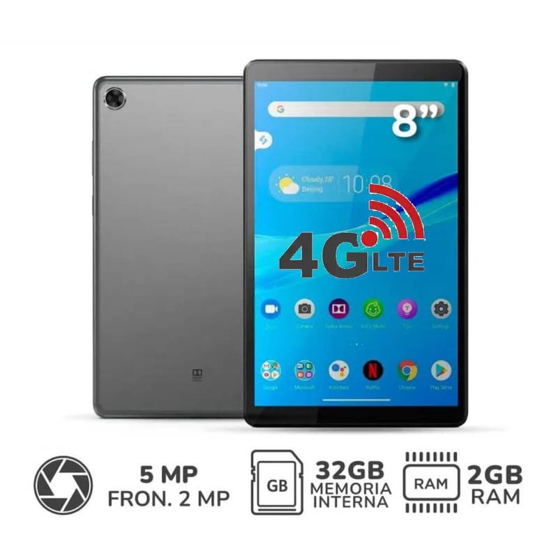 LENOVO - Tablet 8¿ 4G LTE Tab M8 HD 2GB 32GB TB-8505X