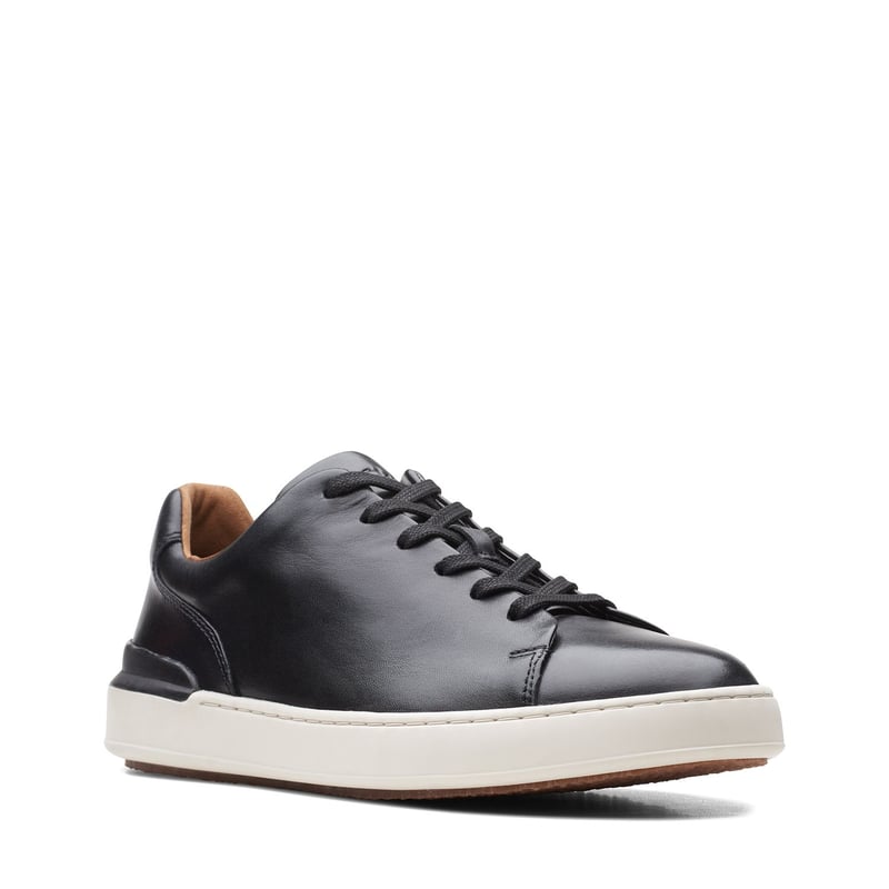 Sneaker Clarks Men CourtLite Wally Dark Sand Suede | De Schoenenfabriek