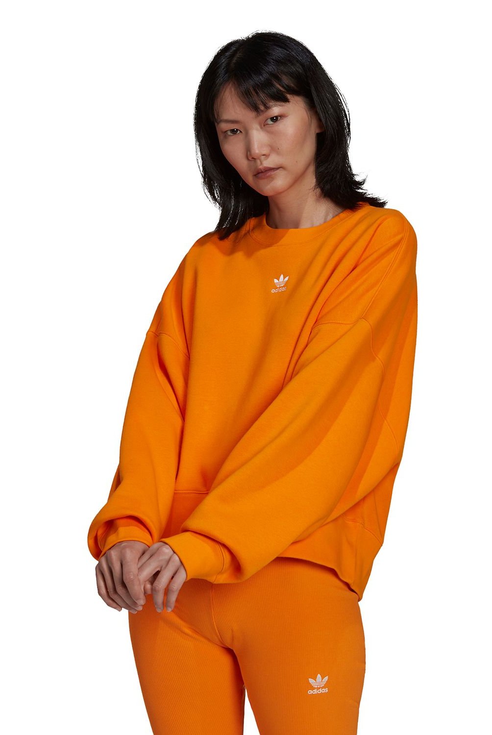 ADIDAS ORIGINALS - Polera Essentials Fleece Mujer Adidas Originals