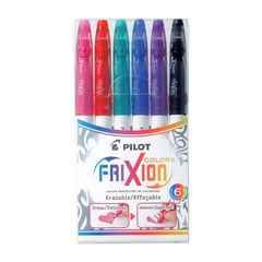 PILOT - Bolígrafo de Tinta Borrable Frixion Ball Colors - Set x 6 unidades
